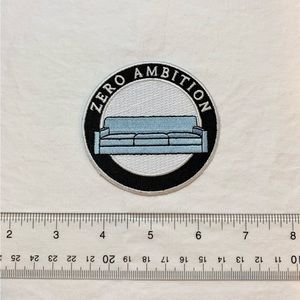 Zero Ambition Couch Potato Sew On Patch